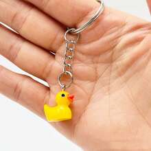 50/20/10pcs Mini Yellow Duck Keychain Set - Cute Rubber Ducky Bag Charms For Keys, Backpacks, Phone Straps | Adorable Bulk Party Favors, Goodie Bag Fillers For Birthdays, Wedding Decor. - Multicolor - View 8