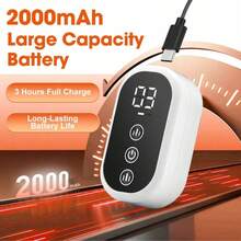 Hailicare 圣诞礼物，无线360°气压小腿按摩器，电加热气压腿部按摩器，3种模式3档加热设置，放松足部和小腿肌肉，促进血液循环 - 灰色 - 查看 8