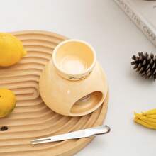 1个巧克力融化锅，陶瓷家用套装，奶茶炉加热，迷你瑞士奶酪，奶酪火锅炉。 - 彩色 - 查看 7