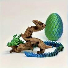 2 Pieces/Set 3D Printed Dragon And Dragon Egg - Ornament Statue Decoration, Colorful Collectible Decoration Model, Office Desk Ornament Sculpture, Home Car Interior Decoration Craft, Suitable For Holiday Party Decoration, Ideal Christmas Gift, Halloween, Easter, Thanksgiving, Birthday Gift - Purple 2 Pieces (1 Egg + 1 Dragon) - View 9