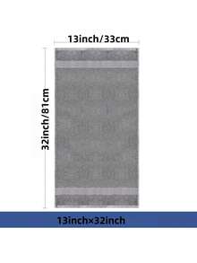 100% Cotton Quick-Dry Luxury  Thread Bath Sheet, Towel, Hand Towel,13*32inch,Ultra-Soft & Highly Absorbent For Gym, Spa, For Men & Women, Elegant Modern Design ,Colorfast For Daily Use,Suitable For Everyday Family Use And Travel, An Ideal Gift - Pack of 3 (assorted colors, one of each color) - 查看 6