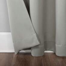 Sun Zero Soho - Cortina oscurecedora con Ojales de bajo Consumo de energía, 137 x 160 cm, Color Blanco(101.6An x 160Al cm (1 Paneles) Gris plateado) - Multicolor - Ver 6
