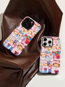 Estuche para teléfono con patrón de amigos de  Compatible con estuches para teléfonos   17  16 Pro Max  15 Pro Max  13 y  12 Hecho de material TPU a prueba de caídas, resistente al desgaste y cómodo de sostener Un regalo perfecto para familiares, amigos, seres queridos, novios/novias y para Navidad - Blanco - Ver 4