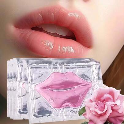 MORE BEAUTY 100 mascarillas hidratantes para labios con cristales de colágeno, antienvejecimiento y antiagrietamiento, reducen las arrugas de los labios, decoloran el color de los labios, hacen que la piel.   labios de colágeno, parches de labios hidratantes para labios secos y antiagrietados, líneas de labios suavizantes, rellenando tus labios atractivos, rosa.  Hydrating Pink Lip Mask - Moisturizing & Nourishing Your Lips, Gentle For All Skin Types, Perfect Gift For Women - Conditioning Lip Mask And Lip Balm For Instant Moisture, Shine And Hydration - Sheer-Tinted, Soothing Lip Care. MOREBEAUTY Pink Crystal Lip Mask Patch For Plump & Hydrated Lips, Exfoliating Moisturizing And Hydrating Anti-Dry Lip Care & Lip Plumping & Lip Sleeping & Lip Nourishes & Lip Smoothing.¡El mejor regalo de Navidad!
