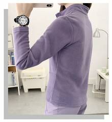 Women Outdoor Fleece - Purple - View 2