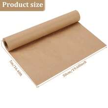 Brown & White & Red Kraft Paper Rolls Ideal For Gift Wrapping, Packing, Moving, Wall Art, Crafts, Bulletin Boards, Shipping, Floor Covering, Table Runner