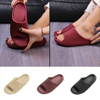 2025新款舒适3D软垫拖鞋，休闲室内浴室防滑拖鞋，男女通用