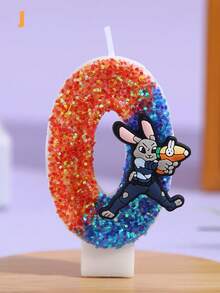 Adorable Birthday Candles, Party Candles To Create Birthday Atmosphere, Numbered Candles 0 To 9 - Multicolor - View 12