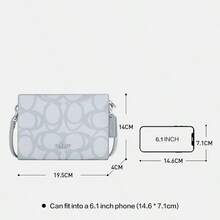 Coach Crossbody Bag for Women Shoulder Purses Small Satchel Bag - 淺藍色 - 查看 5