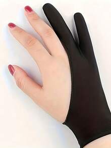 绘画手套、艺术家绘画手套、两指素描手套、耐磨防汗绘画手套、两指艺术素描油画手套、防污手套 - 艺术家必备，适用于书法、数字绘画、防滑透气数字绘画手套、油画、艺术创作、左右手通用、素描手套、防触碰手套、平板电脑绘画辅助工具