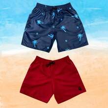 Men Shorts - Red - View 1