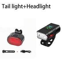 1pc 6 Lighting Modes Outdoor Night Riding Bright Bicycle Handlebar Front Light, IPX5 Waterproof, USB Rechargeable Bike Light