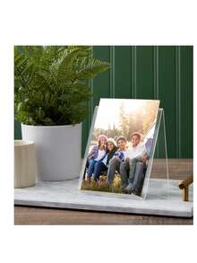 Estantería en forma de L de acrílico, organizador de escritorio de acrílico, estantería de exhibición transparente de acrílico, estantería inclinada de almacenamiento de escritorio, soporte de producto, soporte de teléfono de escritorio