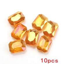 10颗/包 13*18mm 长方形麻将玻璃珠,DIY珠宝配件,带孔珠,可用于制作阳光捕手、项链、耳环、吊坠、手机钥匙链和汽车钥匙链 - 13*18mm長方形(10pcs) - 查看 38