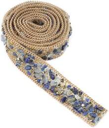 Cinta de Diamantes de Imitación 1m, Adhesiva para Zapatos, Ropa y Decoración Incluye Cuentas y Cadena, Perfecta para Fiestas y Bodas - 1 - Ver 2