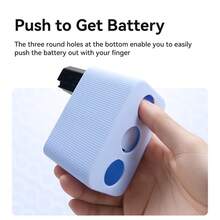 Hộp đựng pin máy ảnh Llano Universal 3 khe cắm – Hộp đựng bằng silicon chống sốc và chống rơi cho Fujifilm NP-W235, Canon LP-E6/LP-E13, NP-FZ100, Nikon EN-EL15/EL3E, DMW-BLK22 - Màu xanh nhạt - Xem 4