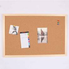 Bakaji 公告板軟木板面板長方形帶木框家居裝飾家具現代設計牆面復古（40x30x1.6） - 40x30x1.6厘米 - 查看 4