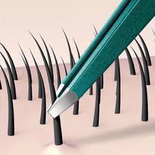 High-Quality Stainless Steel Eyebrow Clamps, Hair Pliers, Beard Removal Special Tools, Angled Eyebrow Clamps, Hair Pliers, Beard Clamps - Green - View 7