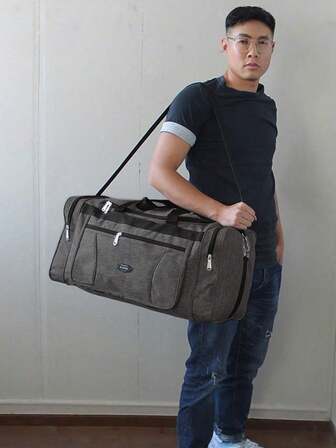 Unisex Travel Tote Bag, Men's Large Capacity Weekend Travel Duffel Bag, Fitness Sports Travel Overnight Bag Travel Bag Luggage Bag Duffle Bag Durable Travel Organizer Cruise Essentials Vacation Essentials For Men Women