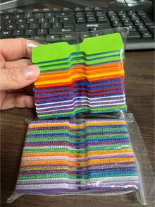 1-30pcs Colorful Self-Adhesive Cable Labels, Network Cable Labels Stickers For Cable Management And Identification [Random Style, Color And Packaging] - Multicolor - View 6