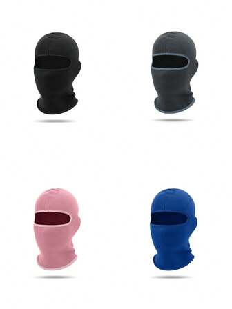 1pc Kids Outdoor Autumn/Winter Warm Fleece Sports Windproof Cold-Proof Face Mask