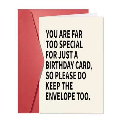 Birthday Card For Men | Unisex Funny Birthday Card | Unique Birthday Decoration | Fun Birthday Gift For Him Or Her, Husband Or Wife, Girlfriend Or Boyfriend-1PC