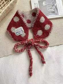 1pc Women's Wool Knit Ear Warmer Headband, Versatile Scarf Hat For Autumn/Winter, Student, Christmas Gift, Small Scarf