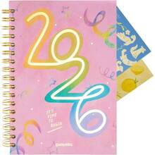 Agenda Guayaba 2026 Con Stickers Y Herramientas Rosa+ 2 Libretas - Spark Rosa + 2 Libretas - Ver 2