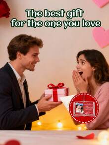 Personalized Custom Couple Ornament​ – Book-Shaped Acrylic Keepsake With Custom Photo Slot And Engraved Text. Features Floral Borders, Silver Chain, And Transparent Background. A Sentimental Gift For Newlyweds Like William & Olivia, Couples, And Valentine's Day Celebrants. Ideal For Car Mirrors, Christmas Trees, Or Bedside Displays To Cherish Love Stories.