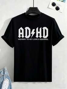 Graphic Shirt With ADHD Quality Fabric, Casual, Comfortable, Resistant, Graphic Design - Black - View 2