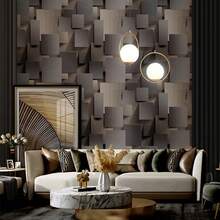 1 Roll Of 3D Modern Geometric Wavy Striped Contact Paper, Detachable Waterproof Self-Adhesive Wallpaper, Used For Living Room, Hotel Sofa Background Wall, Bedroom Home Decoration, Ugly Wallpaper, Easy To Install - Light Grey - View 12