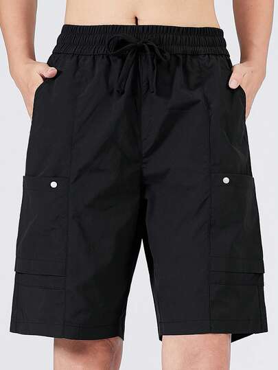 Women's Lightweight Quick-Dry Sports Shorts, With UV Protection, Breathable And Comfortable Cargo Training Pants, Suitable For Outdoor Fitness, Hiking, Running And Daily Sports