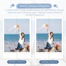 FujiFilm mini12 拍立得相機 旋轉開機一鍵切換模式 優化視覺差 自動調光 新手易上手 306g 輕巧機身 日常隨拍適用 茉莉白 - 茉莉白 - 查看 4