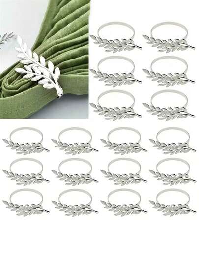 1pc 6pcs 12pcs 20pcs Wholesale Exquisite Table Decorations Silvery Wheat Napkin Ring, Dining Decor, Elegant Dining Setup, Polished Finish, Sophisticated Style, Highquality Finish, Sturdy Construction, Tabletop Accents, Napkin Holders, Dinner Party Essentials, Holiday Hosts