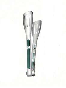 1/2 件不锈钢食物夹，家用面包食物夹，厨房防烫夹，烧烤牛排夹，食物夹套装 - 綠色 - 查看 22