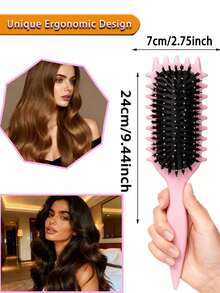 2026新款卷发造型梳 - 卷发专用梳，卷发造型梳，专为卷发设计，节日配饰，新年必备 - 彩色 - 查看 4