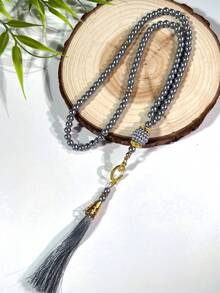 1 String/12 Strings Islamic Prayer Beads, 99pcs Glass Faux Pearl Beaded Rosary, For Muslim Prayer And Arabic Praise Bracelet - Multicolor - View 12