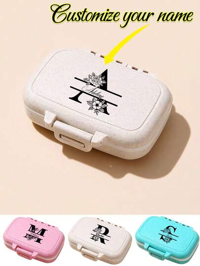 Caja de almacenamiento pequeña y portátil con compartimentos personalizable, caja de medicina de plástico ovalada redonda, caja de medicina multicompartimento multifuncional, caja de almacenamiento de medicina portátil y sellada, caja de medicina de viaje, caja de almacenamiento de pastillas portátil y a prueba de agua y humedad, caja de medicina semanal, dispensador de medicina, caja de medicina de bolsillo, adecuada para acampar al aire libre, senderismo, pesca, montañismo a prueba de humedad