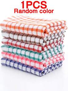 1/5/12pcs Kitchen Towels, Highly Absorbent, Non-Shedding, Can Be Used As Napkins, Dish Cloths, Cleaning Rags, Kitchen Cleaning Cloths, Wiping Tables And Chairs, Etc. - Multicolor - View 12