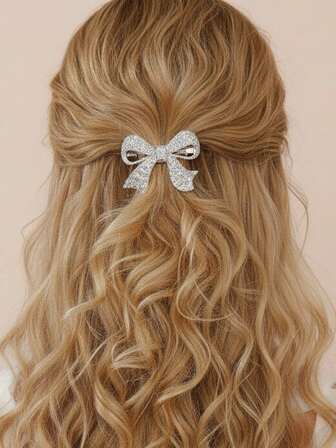 1pc Minimalist Metal Butterfly Clip, Versatile & Sweet Hair Claw Clip For Ponytail