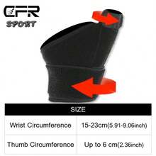 Thumb Spica Support Arthritis De Quervains And Splint Tendonitis Neoprene Brace - màu đen - Xem 2