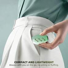 1pc Reusable Lint Roller Brush: Strong Adhesion Portable Pet Hair Remover For Clothes, Furniture & Home Use – Efficiently Cleans Lint, Dust, Hair On Garments/Couches - 綠色 - 查看 3