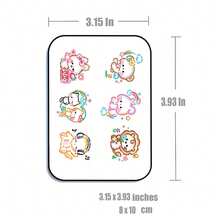 INKARTLINK INKARTINK Cute Diverse Animal Temporary Tattoos, Waterproof & Long-Lasting 2-5 Days, Colorful Water Transfer Tattoo Stickers, Realistic Fake Tattoos, Niche Design Mini Set - Multicolor - View 5