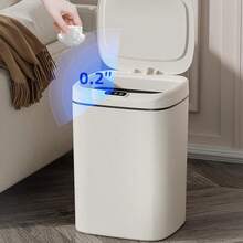 11L/15L Automatic Sensor Trash Can – Battery Operated (2 Batteries), Touchless Waterproof Bin With Lid,11L/15L Smart Sensor Trash Can – 2-Battery Powered, Touchless Waterproof Kitchen Bathroom Bin,11L/15L Battery Operated Sensor Trash Can, 2-Battery Sensor Bin, Touchless Battery Powered Trash Can, Waterproof Automatic Trash Can, Cordless Sensor Trash Can, Home Battery Operated Bin, Kitchen Bathroom Sensor Trash Can, Dual Capacity Battery Bin, 2pcs Battery Trash Can, Touchless Waterproof Bin, Odor-Sealing Battery Trash Can, Compact Sensor Bin, Family Size Automatic Trash Can, Cordless Home Wastebasket, Battery Powered Hygiene Bin, Replaceable Battery Trash Can, Multi-Room Sensor Trash Can, Easy-Install Battery Bin, No-Charge Sensor Trash Can, Durable Battery Operated Wastebasket - 白色11L - 查看 9