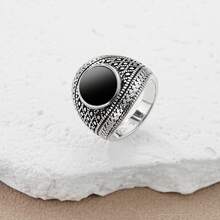 خاتم فضي مطرز بنقوش هندسية وزهرية بطراز قديم مشوه، مناسب للأزواج والاستخدام اليومي والمناسبات، إكسسوار بطراز رجعي، هدية للأصدقاء والعائلة