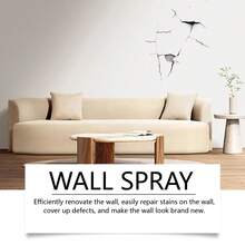 120毫升墙面修补喷漆/墙面霉菌去除剂，适用于墙面污垢、霉菌、变色、翻新、墙面清洁、污渍覆盖、防潮、墙面修补和翻新、霉菌去除翻新漆、清洁污渍和霉菌、耐刮擦、易于清洁，适用于：宠物爪印、墙面变色、墙面霉菌、儿童涂鸦、墙面损坏、墙面白色油漆、水性、低VOC、去除墙面污渍的最佳选择 - 均碼 - 查看 6
