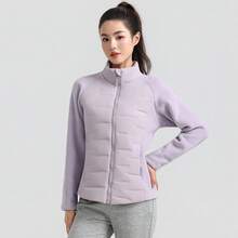 Women Sports Down Coats - Purple - View 4