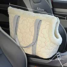 Multifunctional Car Armrest Box Pet Nest Small Dog Anti-Dirty Portable Shoulder Bag Handbag