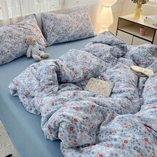 3pcs Minimalist Digital Print Soft & Comfortable Bedding Set - 1 Duvet Cover + 2 Pillowcases, No Filler, Skin-Friendly Brushed Printed Bedding Set, Suitable For Bedroom, Guest Room, King/Queen/Twin Bed, All Seasons, Machine Washable - Multicolor - View 10