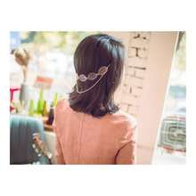 2pcs Fashion Ladies Hollow Out Leaves Gold Chain Alligator Clips Barrettes Bobby Pin Hair Clips Bride Headwear Clip Clamps Headbands - Aire - Ver 7